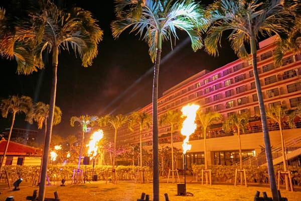 Countdown laser show and DJ event