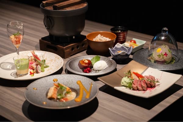 Ejemplo de una cena en Nishiizu Meguri