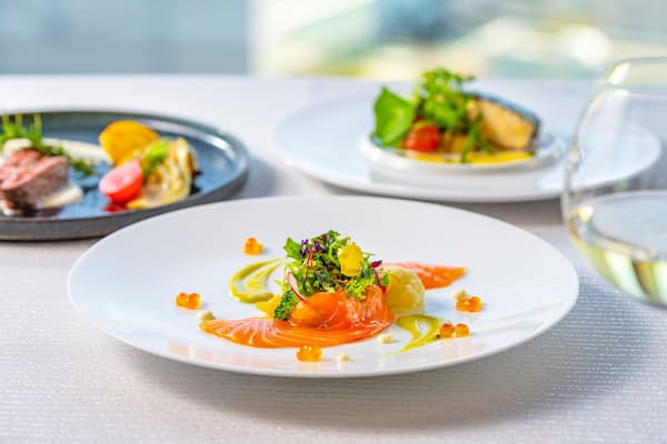 French full-course menu prepared by the Bay View chef