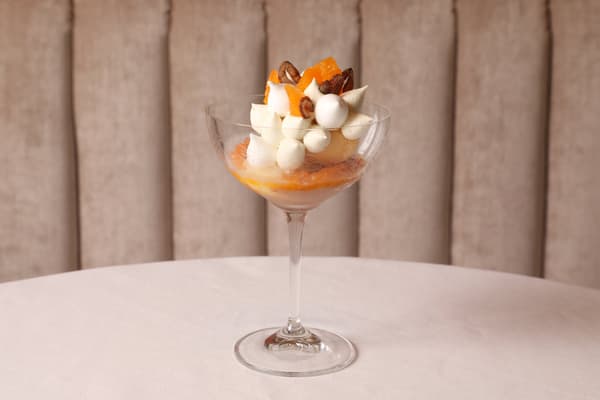 Luz de sol otoñal: castaña, genmaicha y mandarina