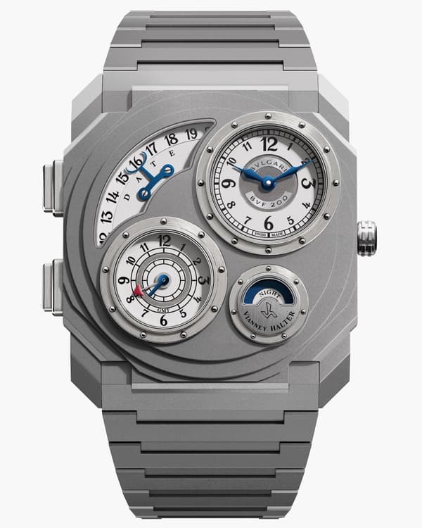 Octo Finissimo Dual Time x Vianney Halter, titanium