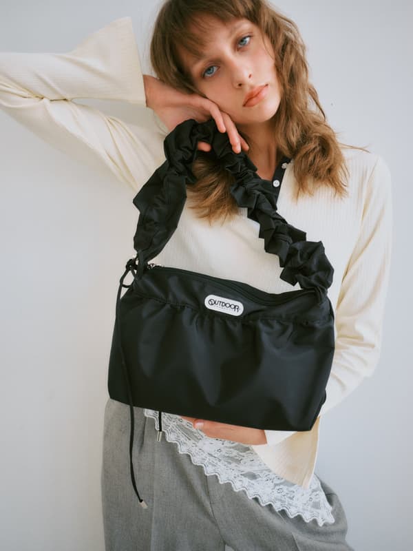 特别款褶皱单肩包