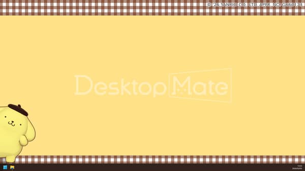 Pompompurin on Desktop Mate