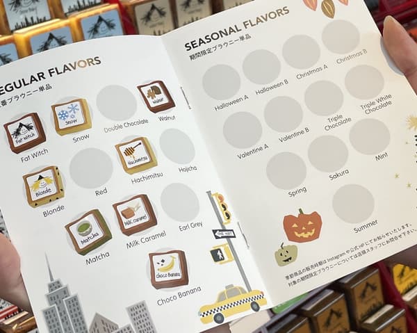 第一步：購買布朗尼，領取貼紙