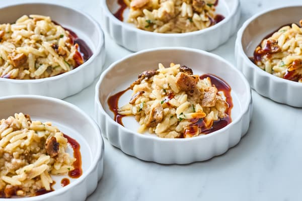 Risoni ala risotto jamur porcini dengan saus truffle