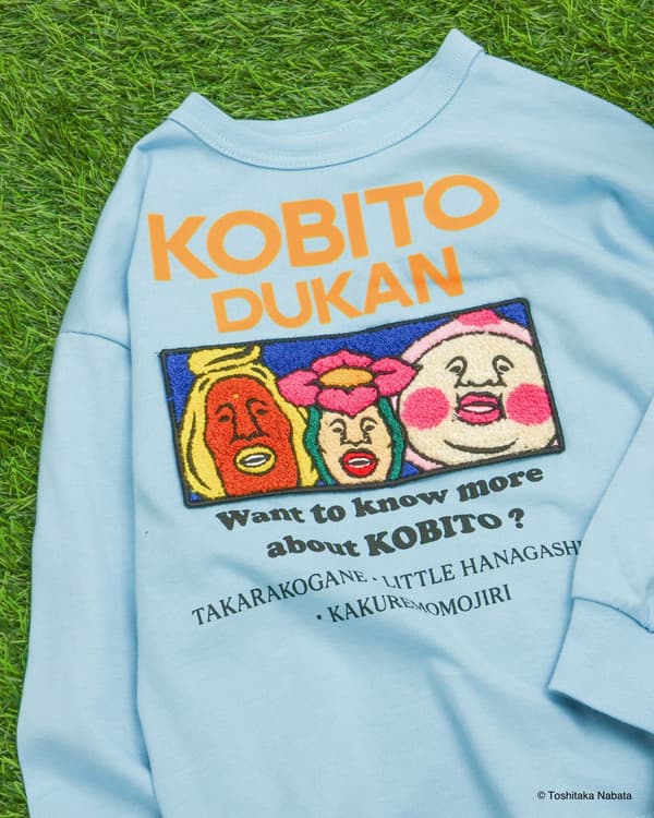 Camiseta de manga larga con parches de Kobito Zukan