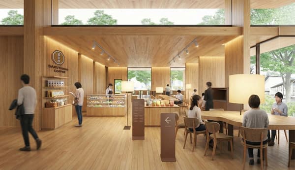 Rendering of the store interior