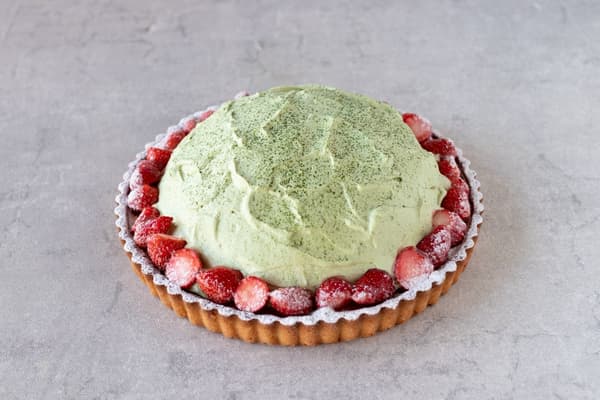 抹茶草莓慕斯塔