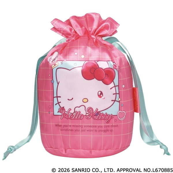 Hello Kitty 淚眼汪汪底座束口袋