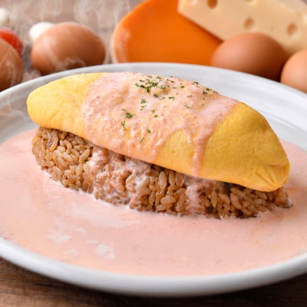 明太子奶油蛋包饭