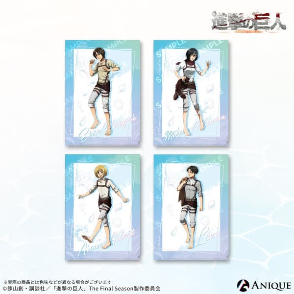 冬野カモメ 进击的巨人 模切透明贴纸