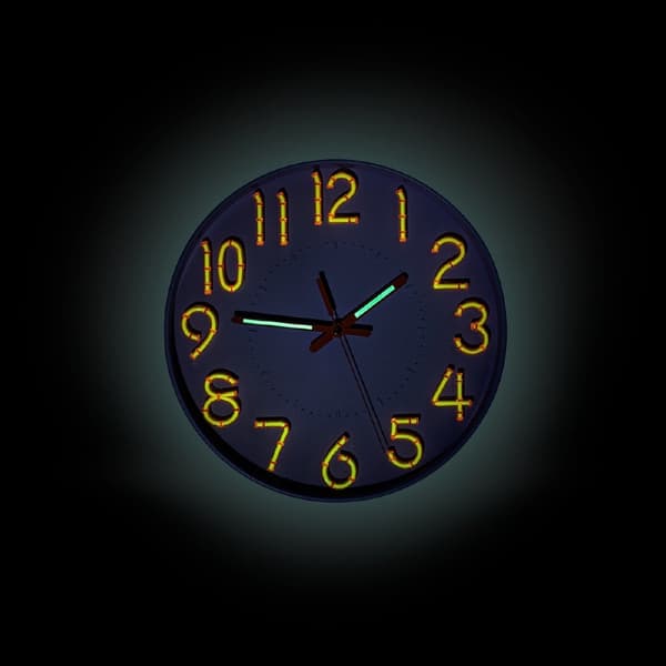 Detalle del reloj luminoso