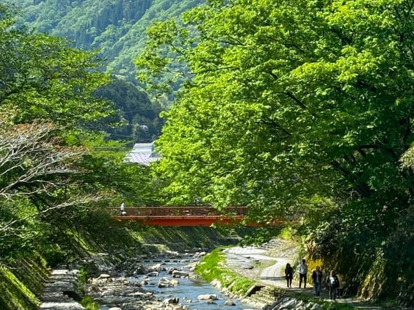 유무라 온천 주변 풍경