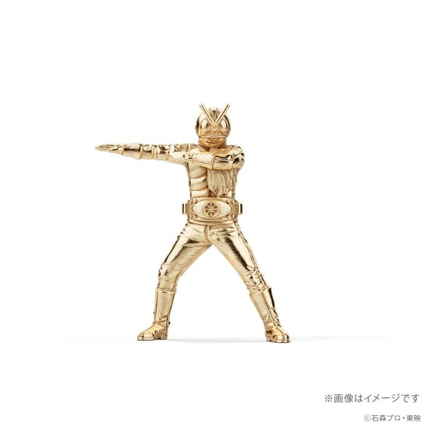 假面骑士2号（旧版）18K金迷你手办
