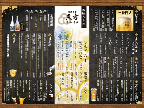 单点菜单——饮品类