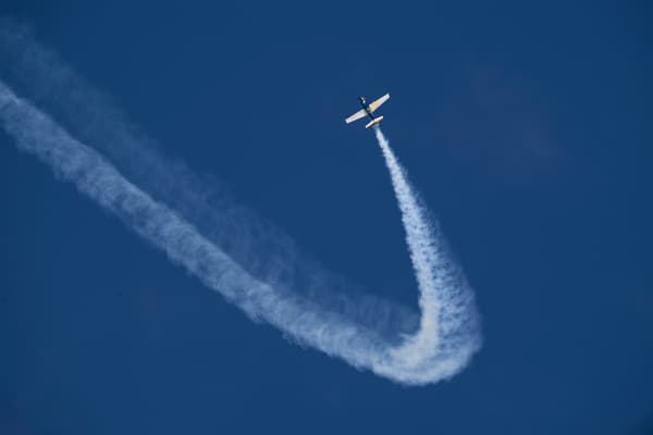 Escenas de un espectáculo aéreo