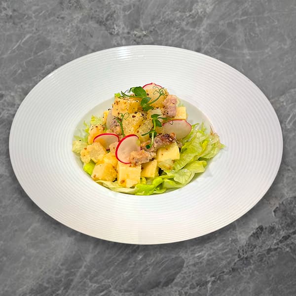 Alsatian Salad - warm salad with bacon and potato