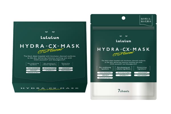Kotak dan kemasan isi 7 lembar Masker Hydra CX Lululun