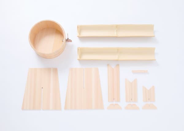 Detail material set meja