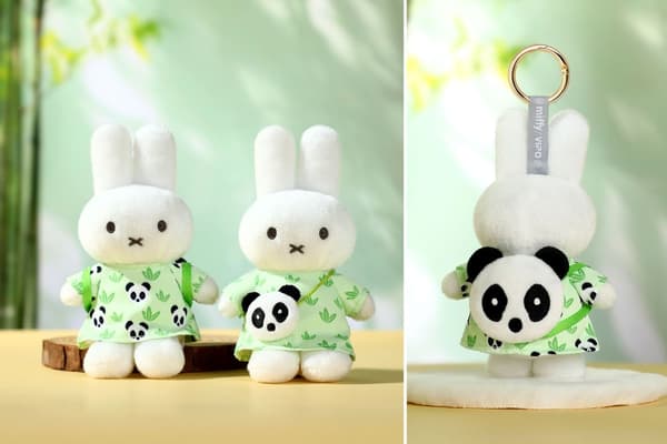 พวงกุญแจตุ๊กตา VIPO x Miffy ซีรีส์แพนด้า
