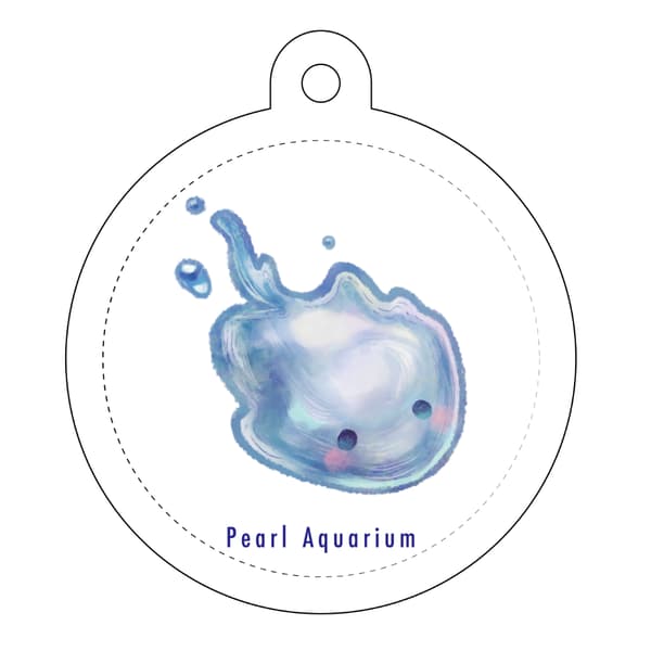 黄貂鱼珍珠钥匙链