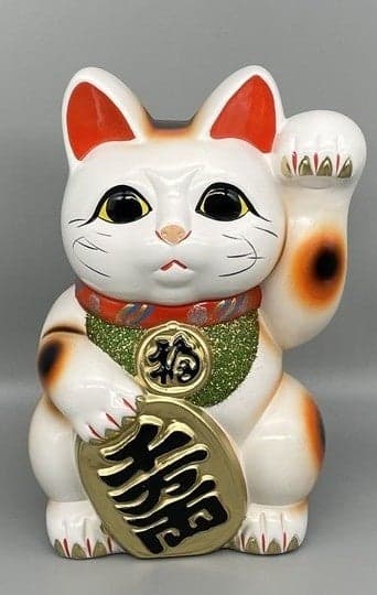 梅月 Koban Cat, White, Left Hand