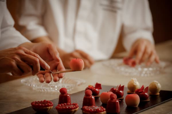 夏日桃香水晶下午茶细节