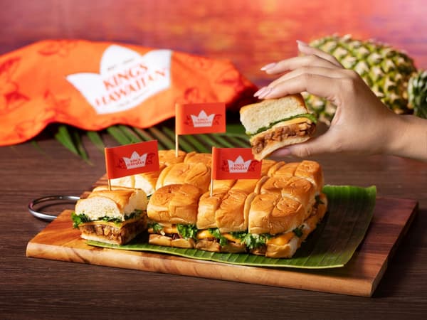 橫須賀美居飯店的 KING'S HAWAIIAN 認證滑塊漢堡