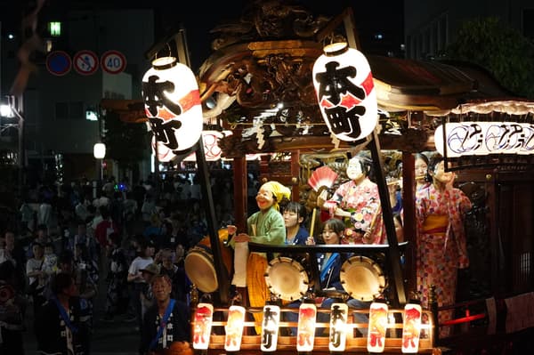 Kamimizo Summer Festival evening scene