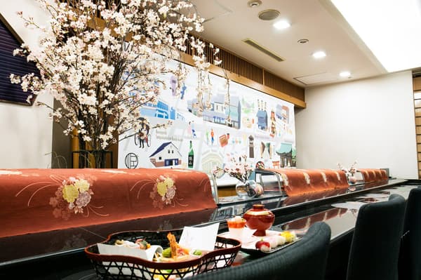 日式餐廳武藏野：櫻花櫃檯