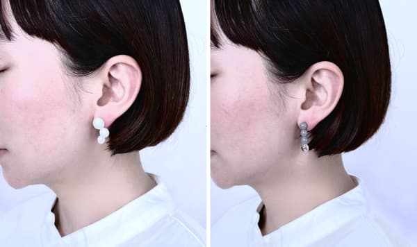 Accesorios para las orejas usados en una sesión de estilo de vida