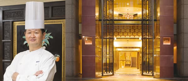 Ginza Aster Main Restaurant Head Chef 軽部展章 and the Ginza Aster Main Restaurant