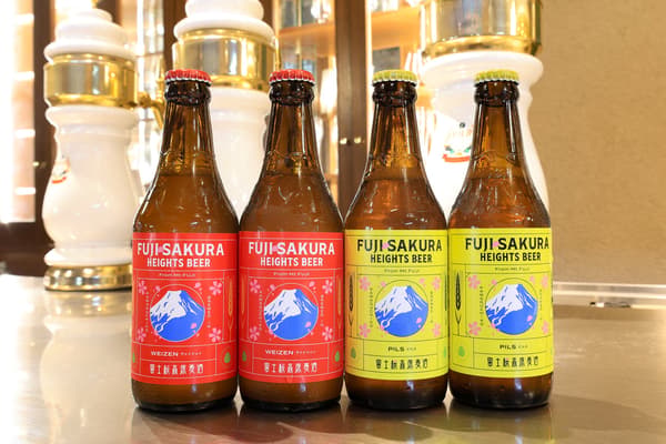 Fujizakura Heights Beer filtered varieties: Weizen Filtered and Pils Filtered