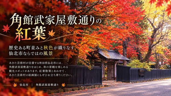 秋の角館武家屋敷通り
