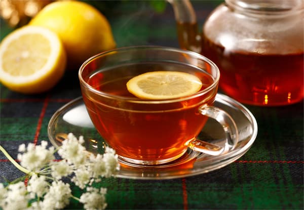 Hot Lemon Tea Scented With Elderflower