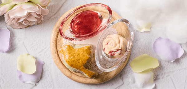 Kotori Scone: Earl Grey, served with rose honey and rose mascarpone cream