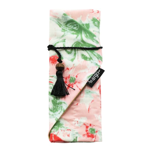 Tas pembungkus kanzashi Saibyo warna Asaei, tampak depan