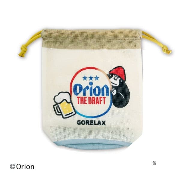 메쉬 조임 파우치 (맥주캔)