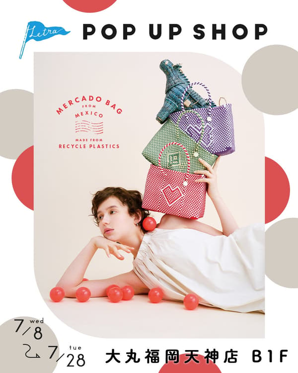Letra pop-up at Daimaru Fukuoka Tenjin Store