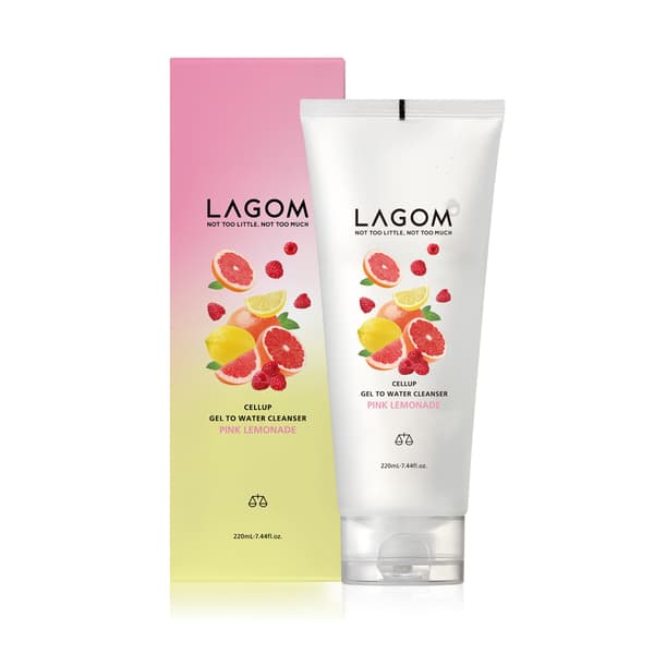 LAGOM凝胶转水洁面乳粉红柠檬水产品