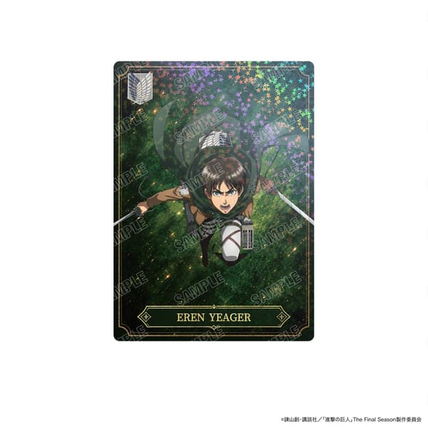 Diseño 2 de tarjeta coleccionable de colaboración del anime de TV Attack on Titan
