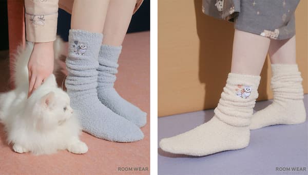 Calcetines de casa de gato