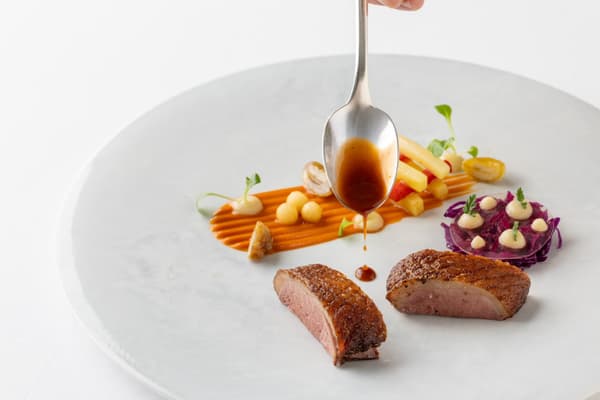 Course dishes at Dominique Bouchet Tokyo