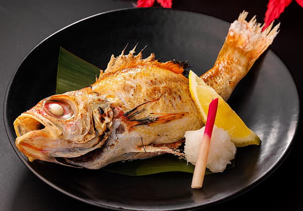 Salt-grilled nodoguro