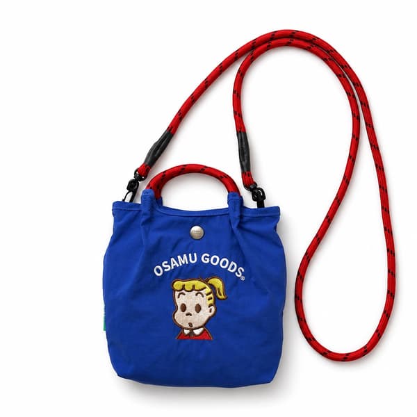 Bolso 2 en 1 azul con bordado de Jill