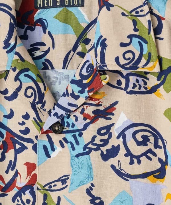 Camisa aloha con estampado de archivo de MEN'S BIGI - diseño 2