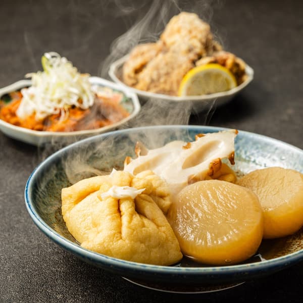 All-you-can-eat oden served as an appetizer