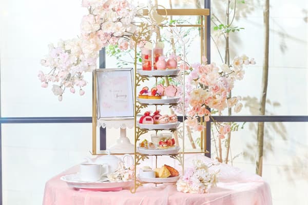 Cherry Blossom Strawberry Afternoon Tea