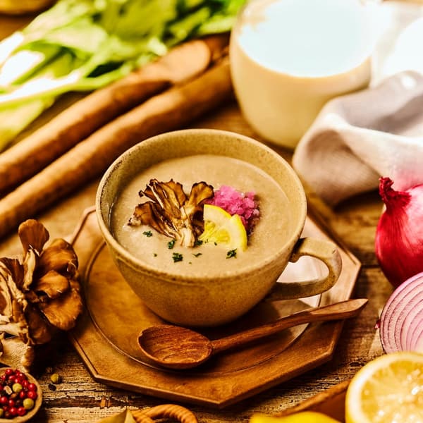 1g / 牛蒡和舞茸豆浆浓汤