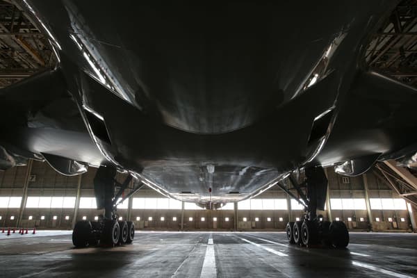 Boeing aircraft underside